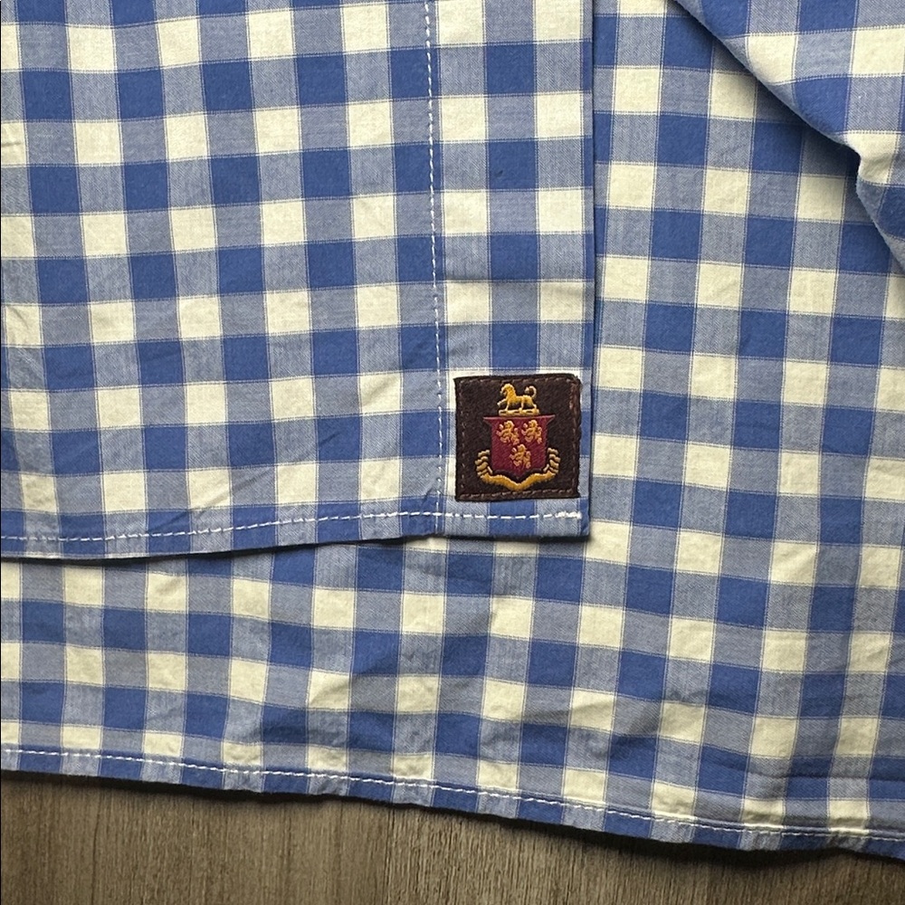 Robert Talbott Classic Gingham Checkered Cotton L… - image 7